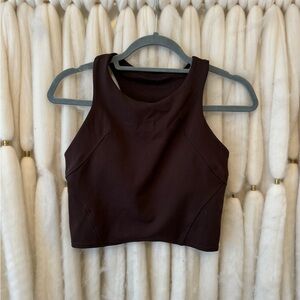 lululemon Wunder Train Racerback Tank Top, Espresso, Sz 8